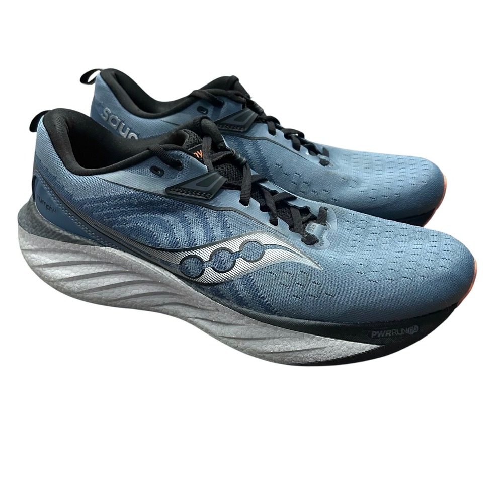 Saucony Triumph 22 Mens Running Shoes Athletic Sneakers‎ Blue Gray Size 12.5